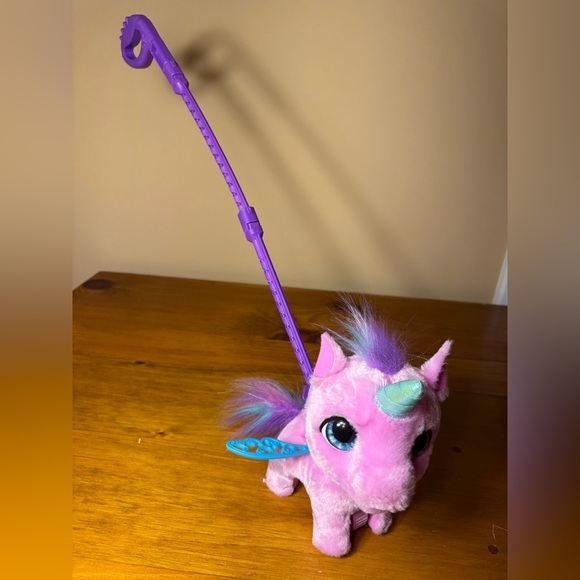 FurReal Fly-A-Lots Alicorn Interactive Walking Plush With Sounds 8”Wings Flap - Picture 4 of 9